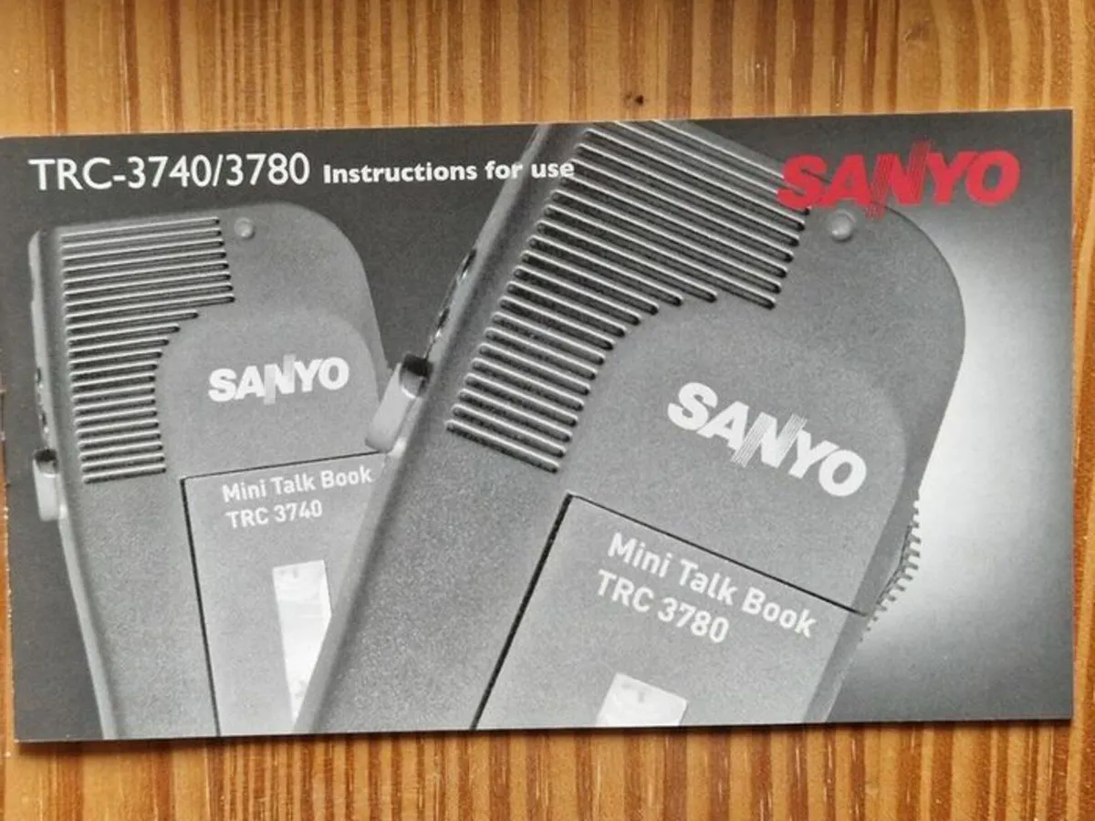 Sanyo TRC-3740 Portable Dictation Recorder, NEW - Image 1