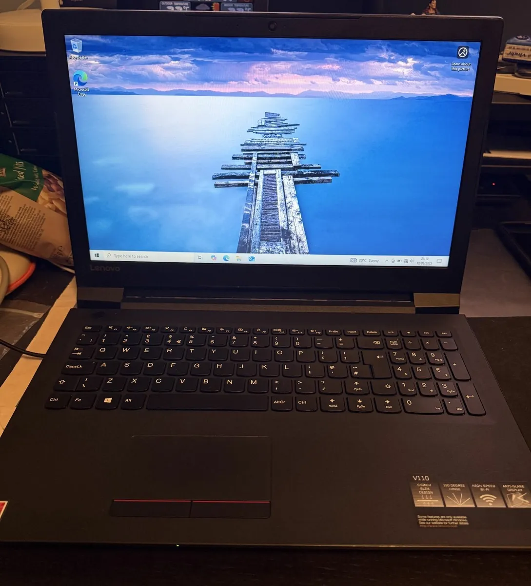 Lenovo Laptop V110 15" 240GB SSD 8GB RAM - Image 1