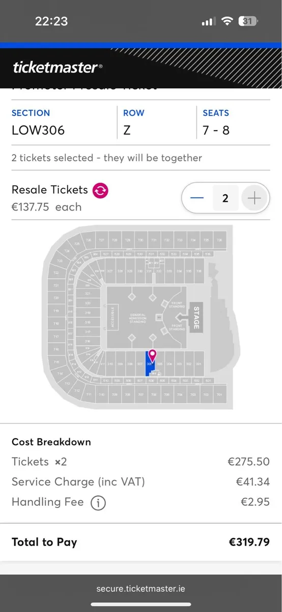 2 x Robbie Williams Concert Tickets - Image 4