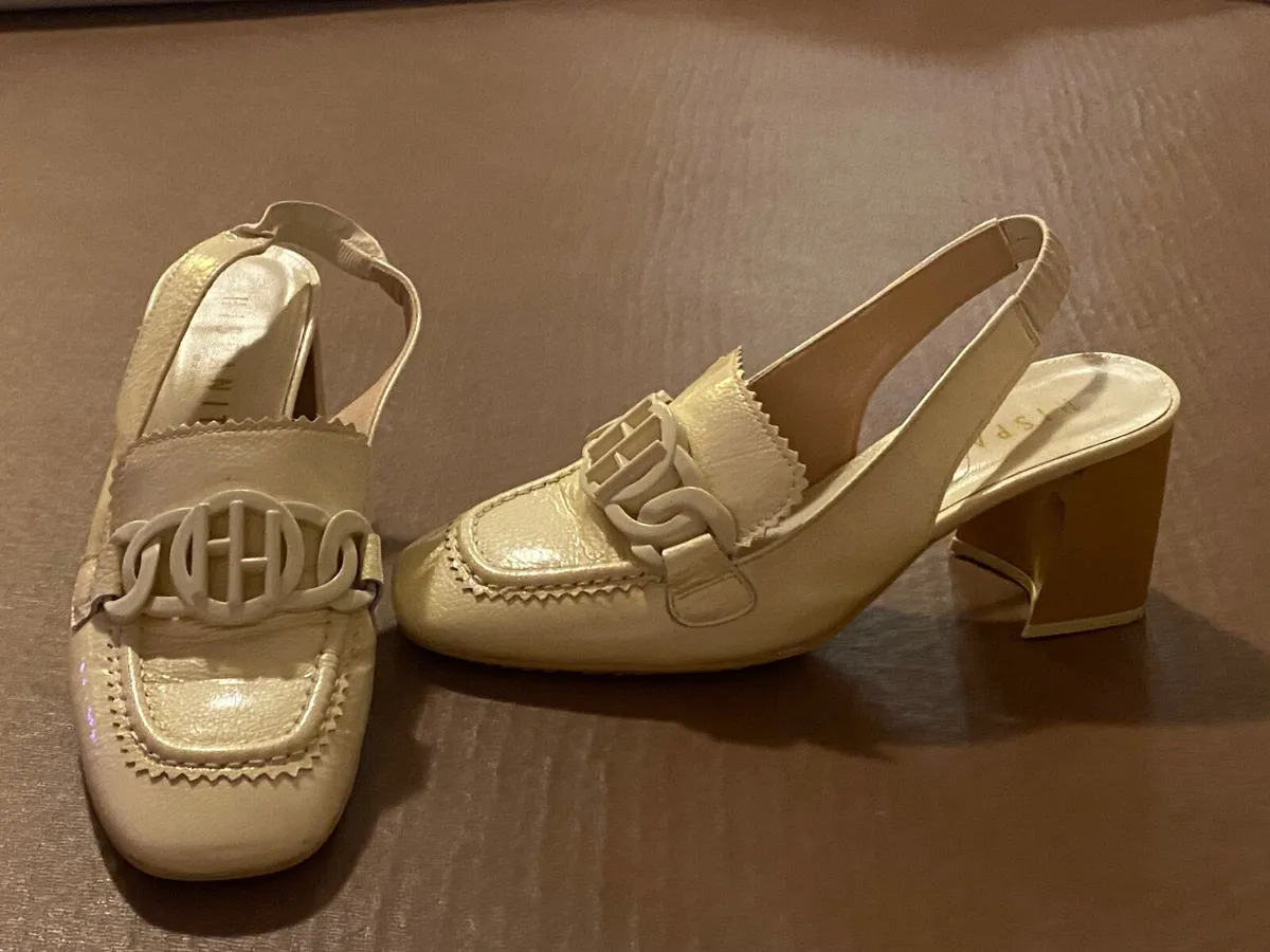 Sling back shoes (cream) size 4.5 - Image 4