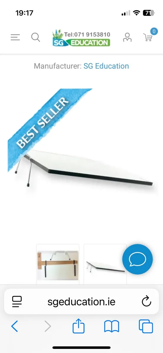 Drawing Board with tilt & hardwood T Square combo - Image 4