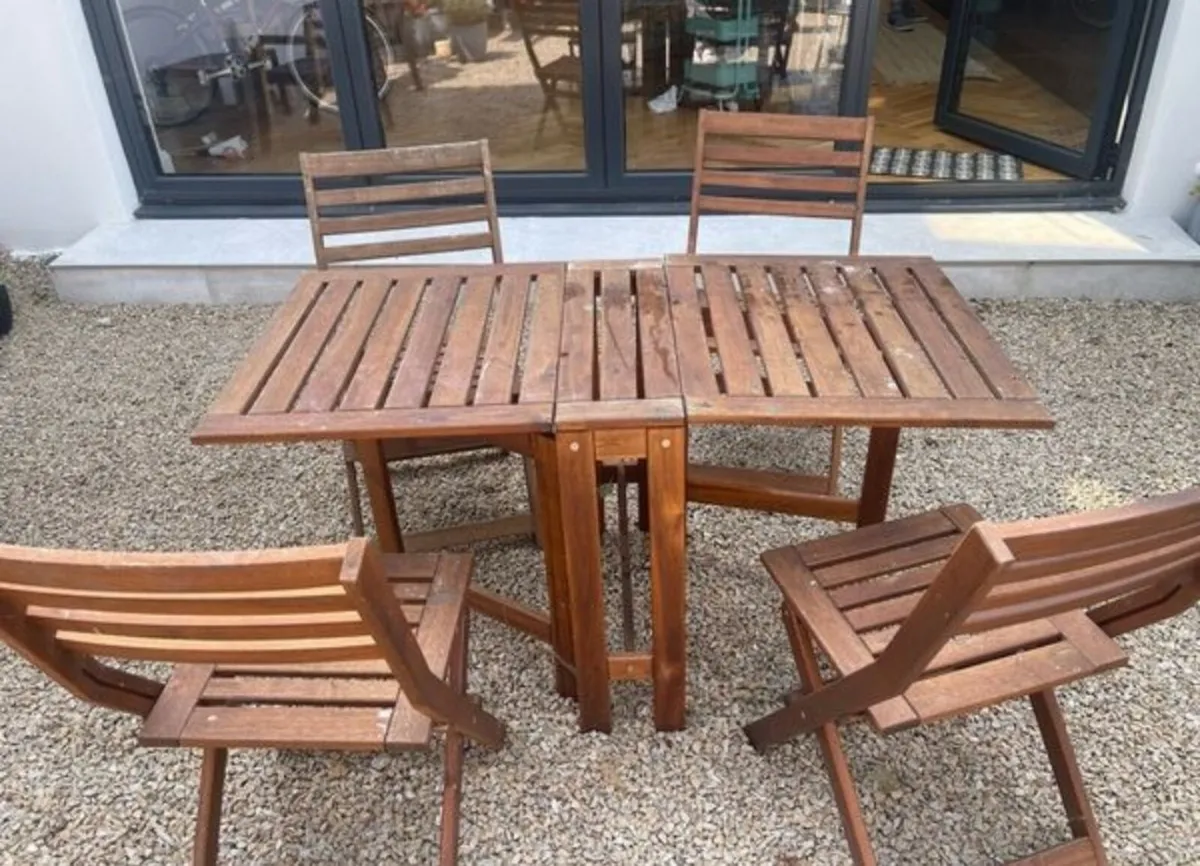 Garden table and chairs