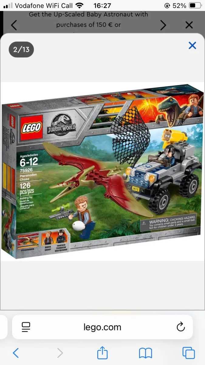 Lego Jurassic World Pteranodon Chase 75926 - Image 1