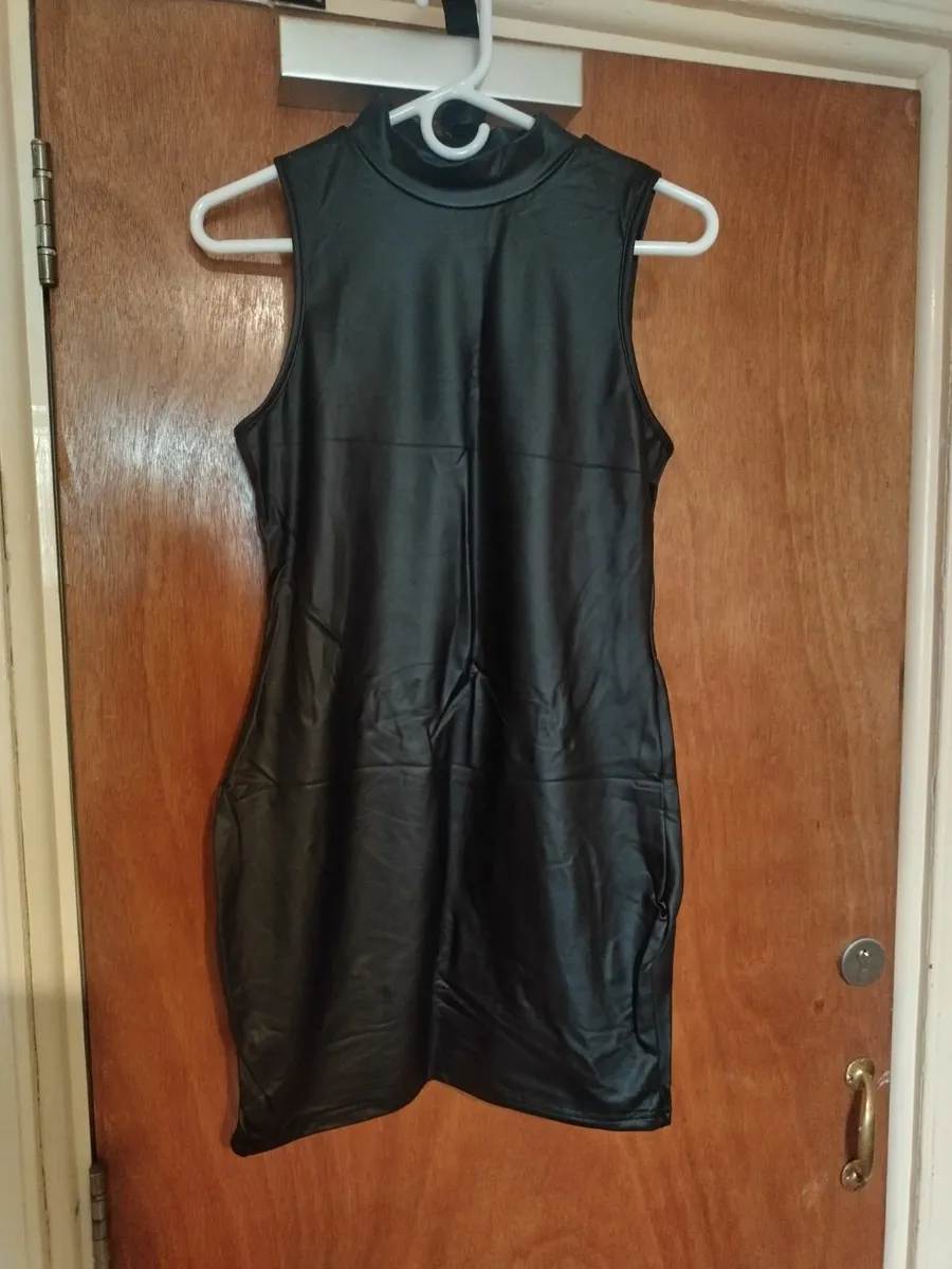 Sexy hot pu leather dress for crossdresser - Image 4