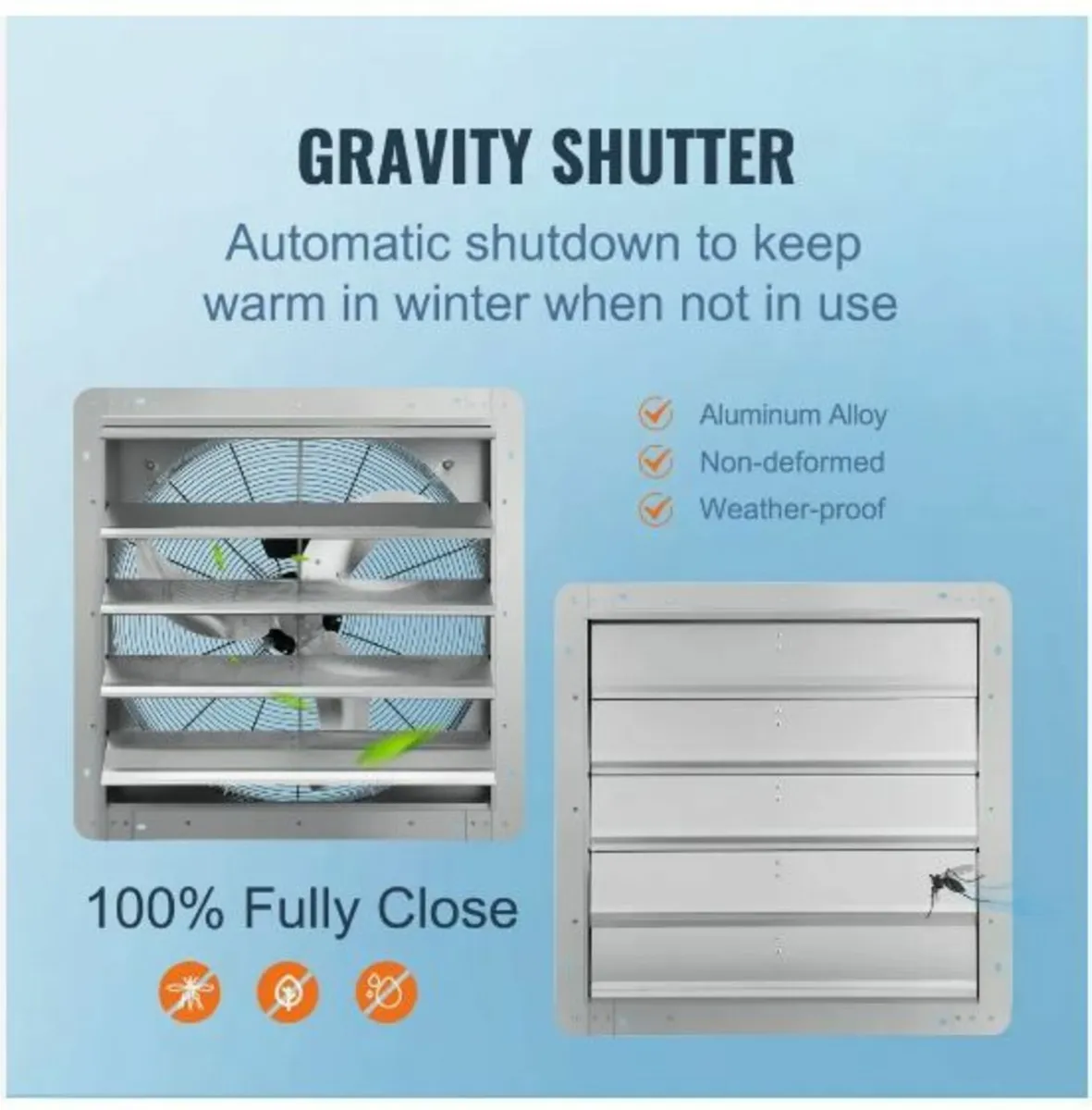 Shutter Exhaust Fan Shop Exhaust Fan 610 mm - Image 2