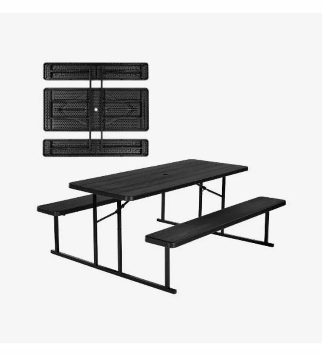 Picnic Table Foldable Steel - Image 1