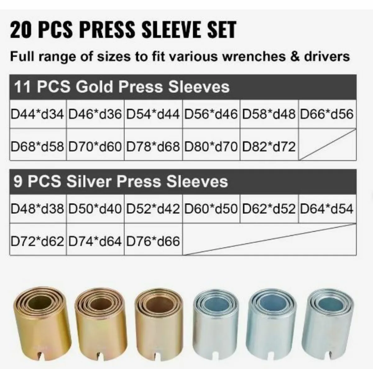 26 PCS Pull and Press Sleeve Kit - Image 3