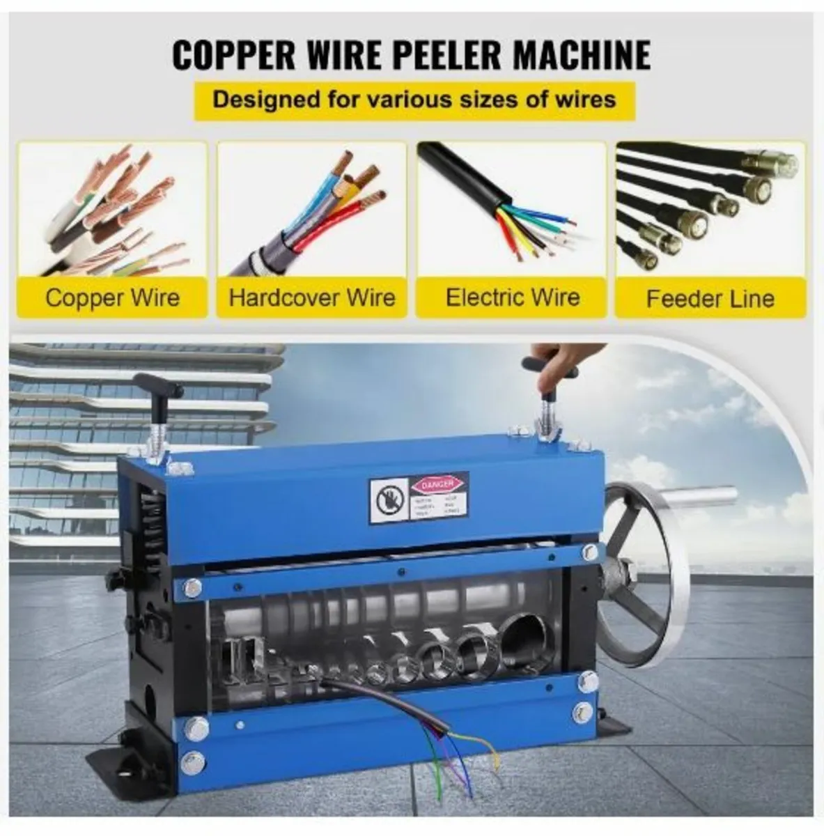 Manual Wire Stripping Machine 40mm 10 Blades - Image 2