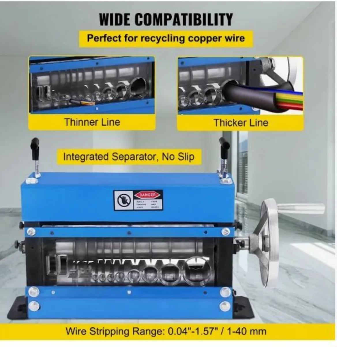 Manual Wire Stripping Machine 40mm 10 Blades - Image 4