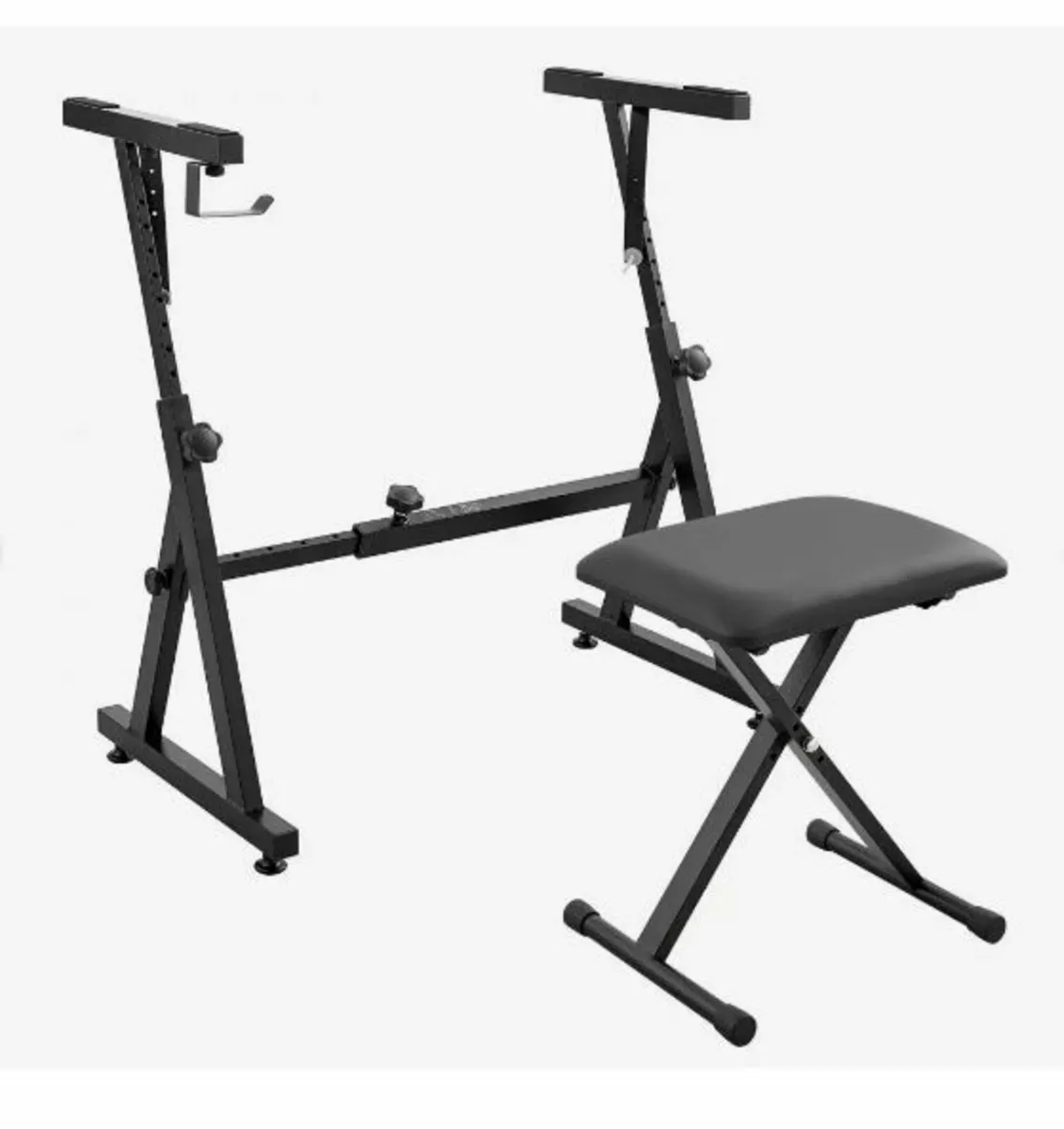 Piano Keyboard Stand and Bench Set - Image 1