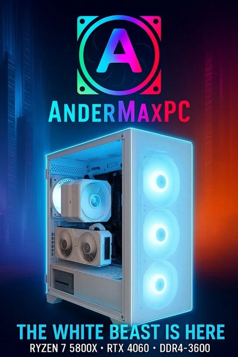 White Gaming PC - full setup available - Image 1