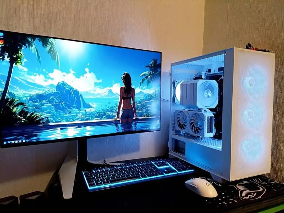 White Gaming PC - full setup available - Image 2