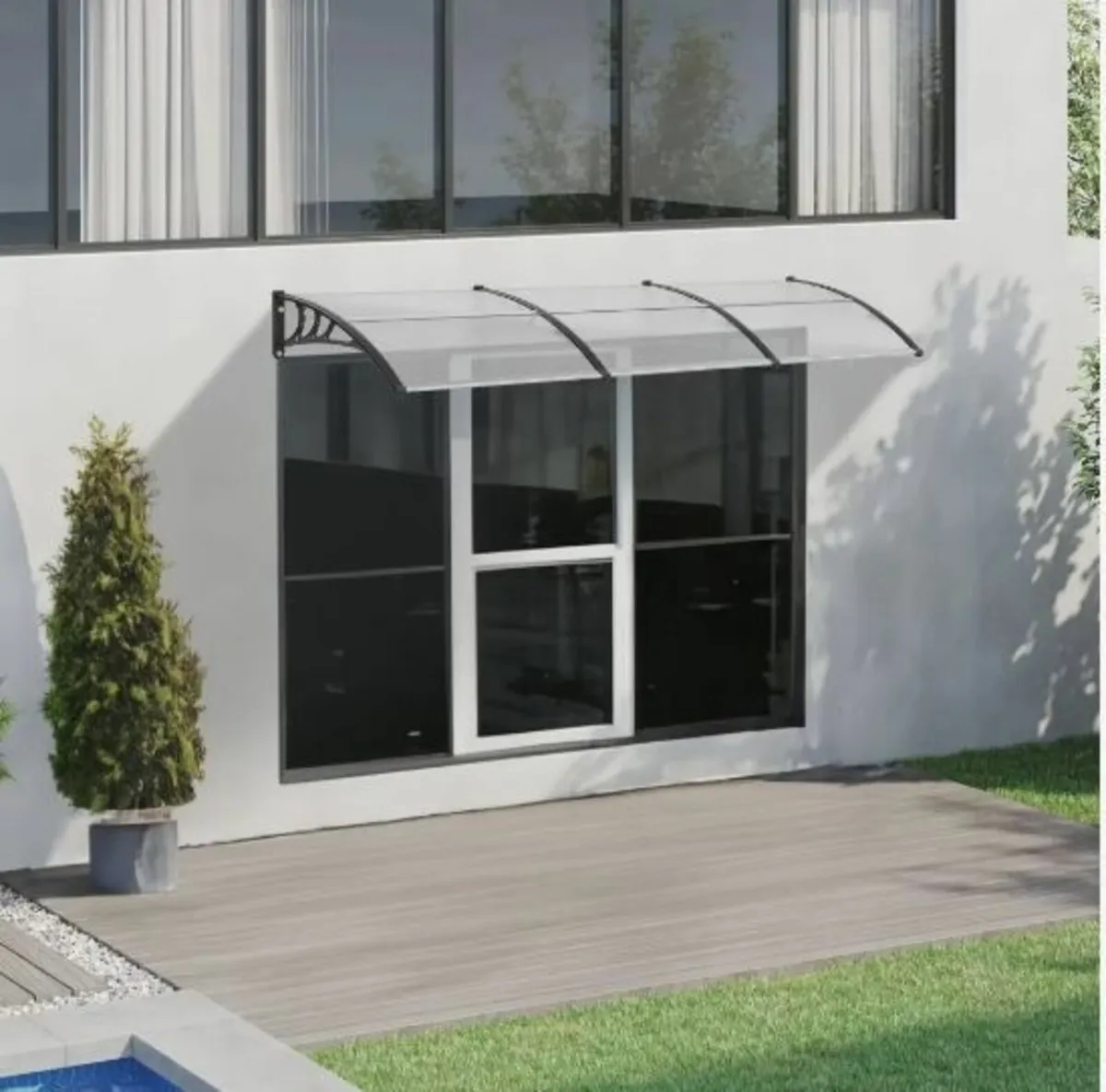 Window Door Awning Canopy, 38" x 117" Door - Image 2