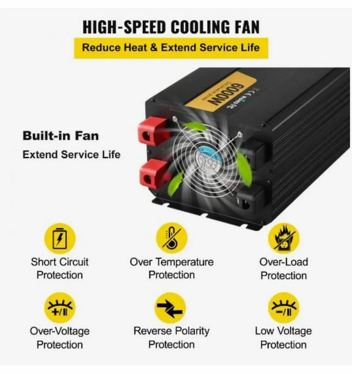 Power Inverter Modified Sine Wave Inverter 6000W - Image 4