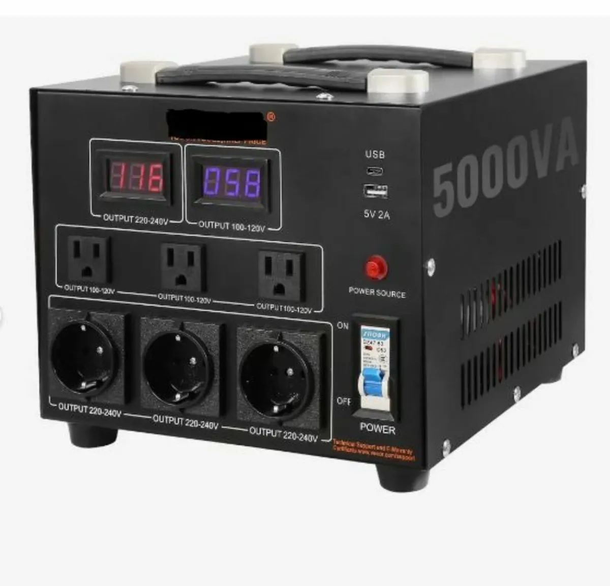 Voltage Converter Transformer, 5000VA - Image 1