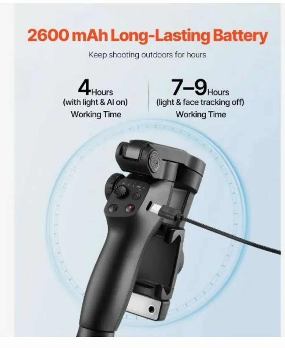 3-Axis Phone Gimbal Stabilizer for Smartphone - Image 2