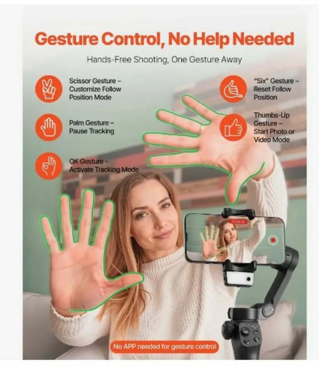 3-Axis Phone Gimbal Stabilizer for Smartphone - Image 3