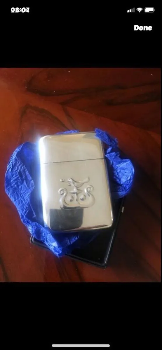 Solid Silver business Card Holder - Image 1