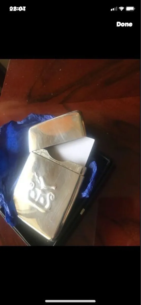 Solid Silver business Card Holder - Image 4