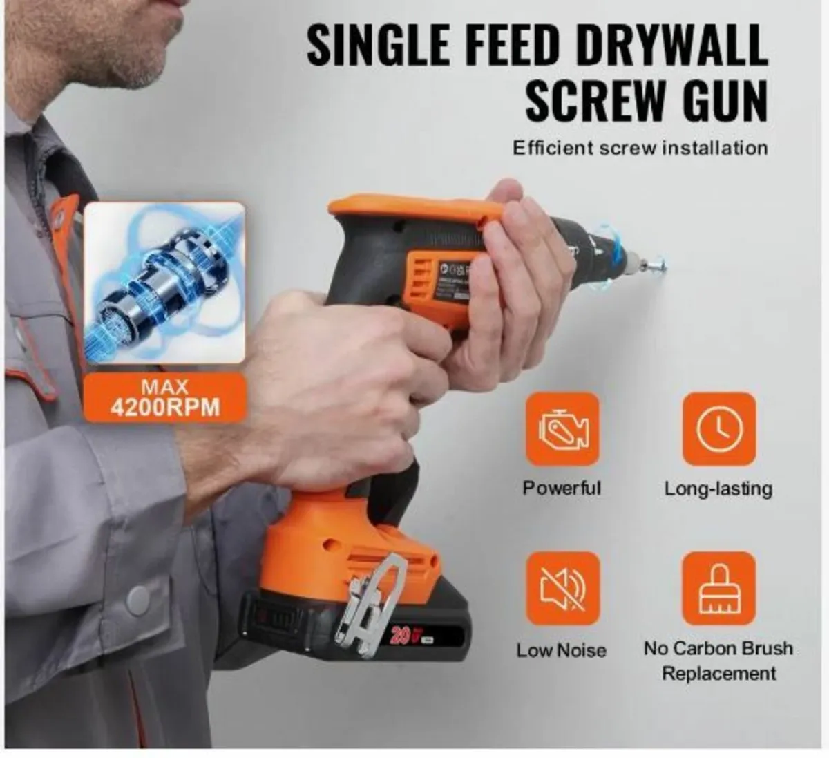 Drywall Screw Gun, 20V Max Drywall - Image 2