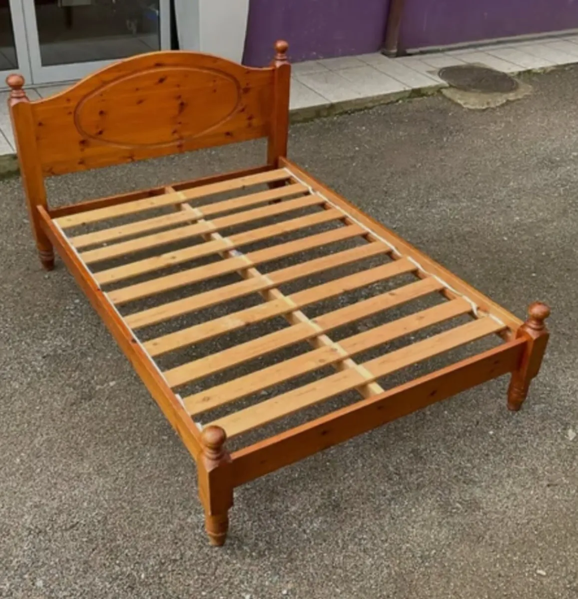 Double bed frame. Delivery available