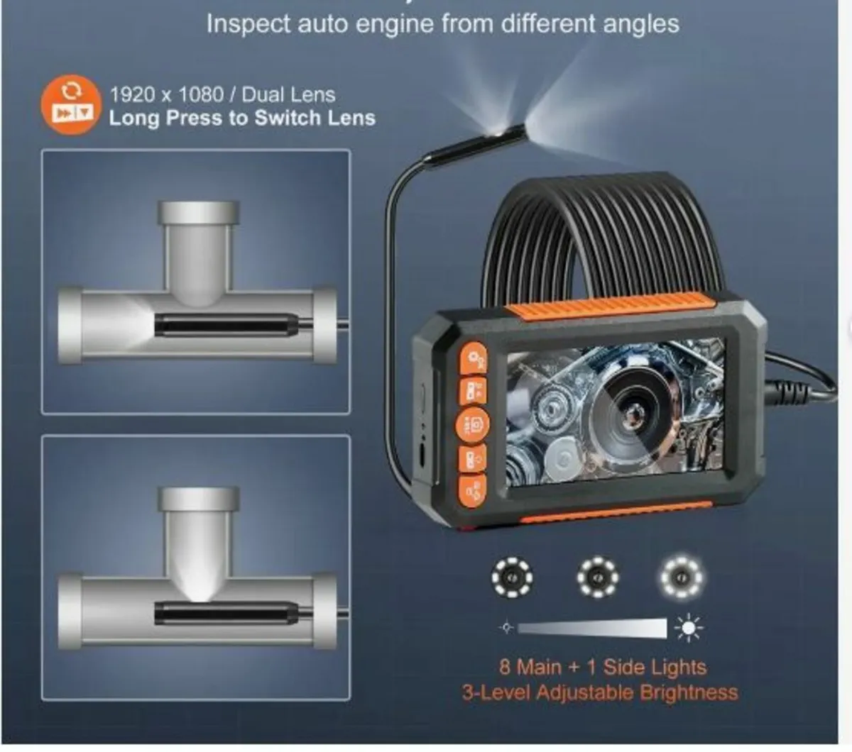 Endoscope Camera with Lights Dual - Image 2