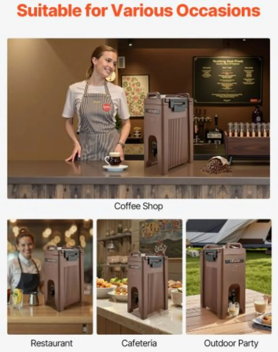 Insulated Hot andCold Beverage Dispenser 5Gal/19L - Image 4