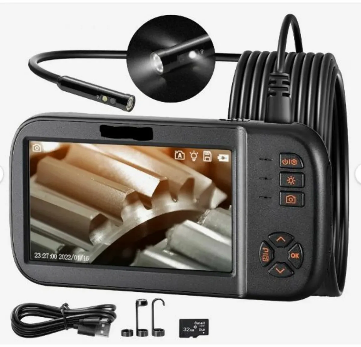 Triple Lens Endoscope Camera, 11.4 cm - Image 1