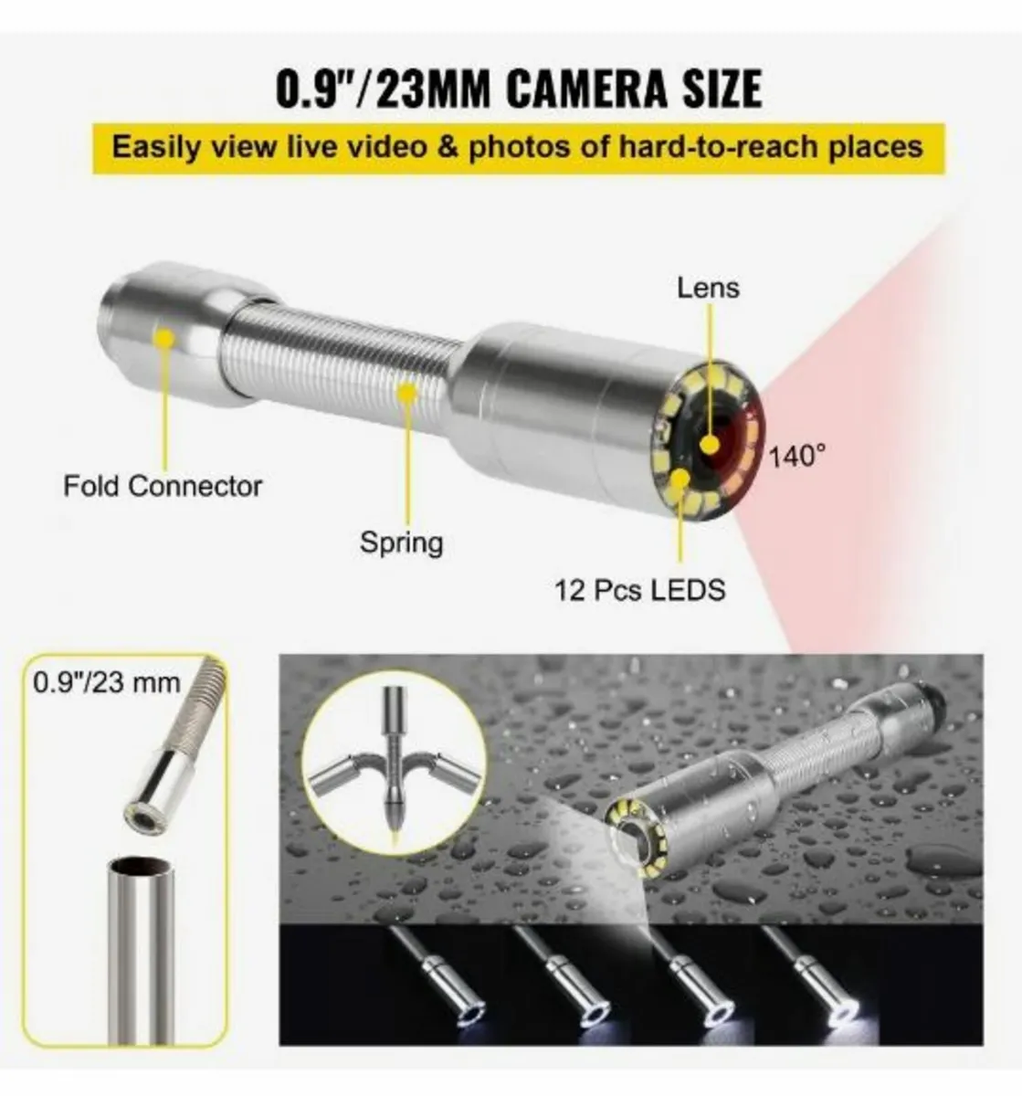50M Sewer Inspection Camera 7 Inch - Image 4