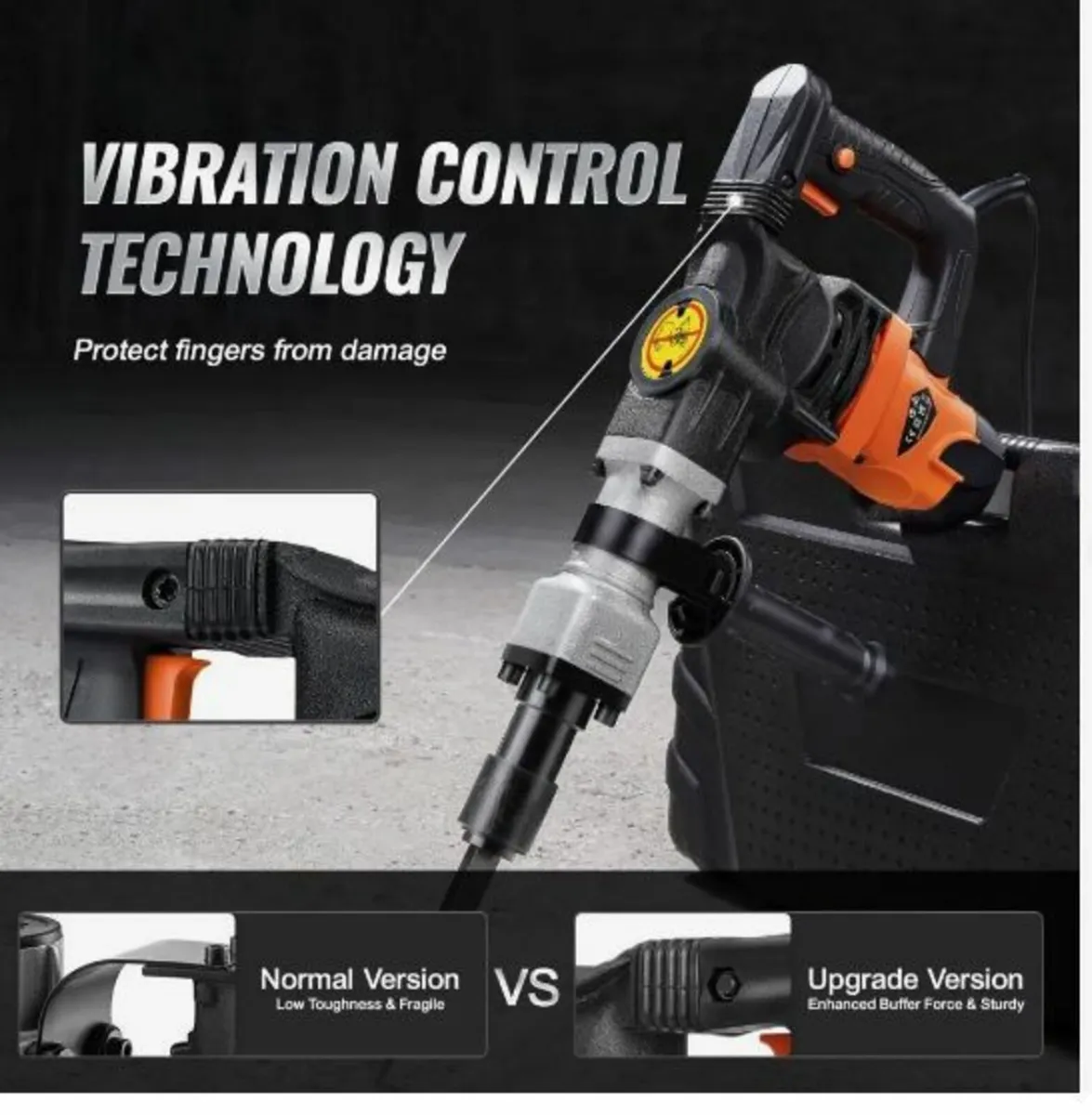 Demolition Jack Hammer Concrete Breaker 1600W - Image 2