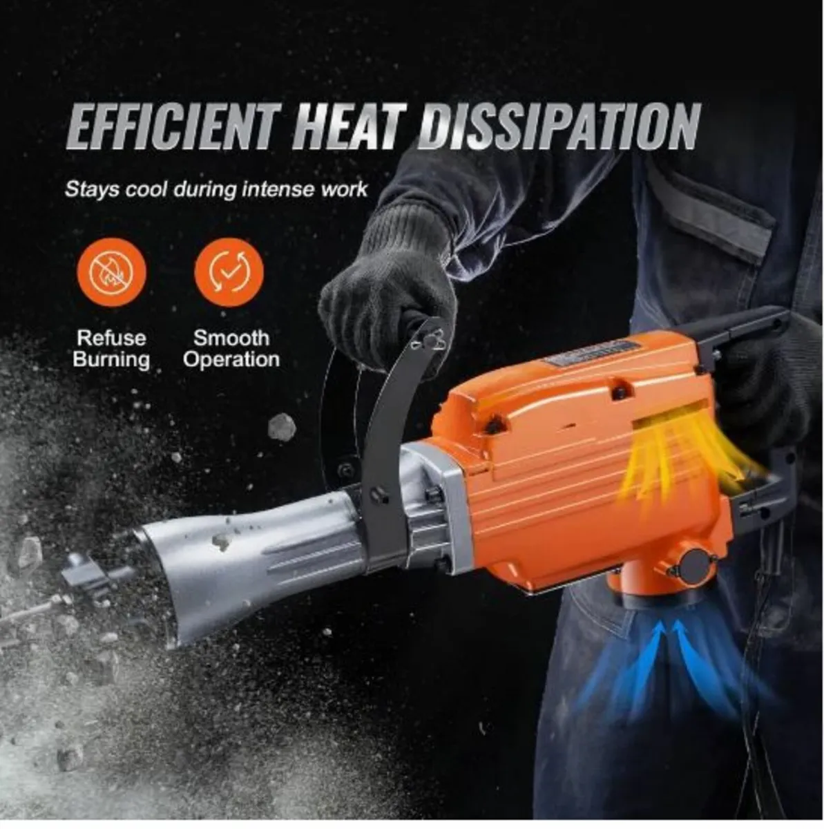 Demolition Jack Hammer Concrete Breaker 2200W - Image 3