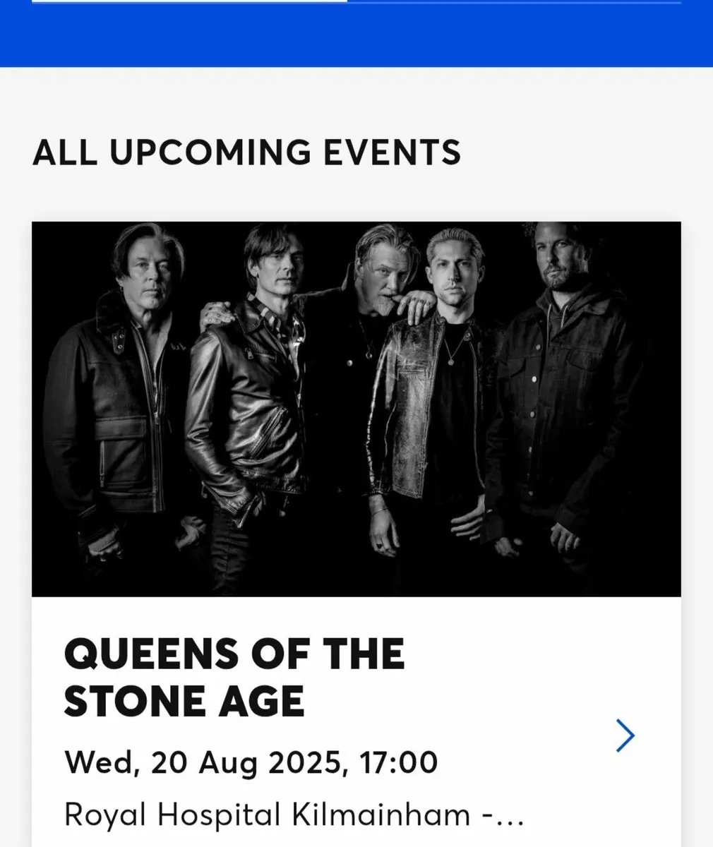 1 x Queens Of The Stone Age Ticket