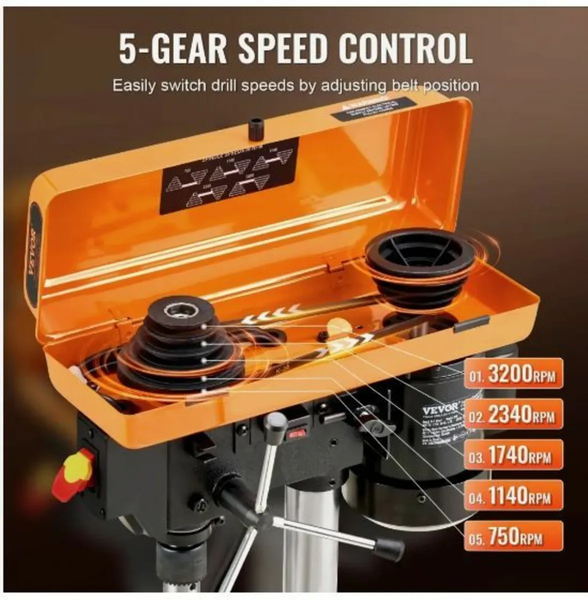 Bench Drill Press 203.2mm 8-inch - Image 3