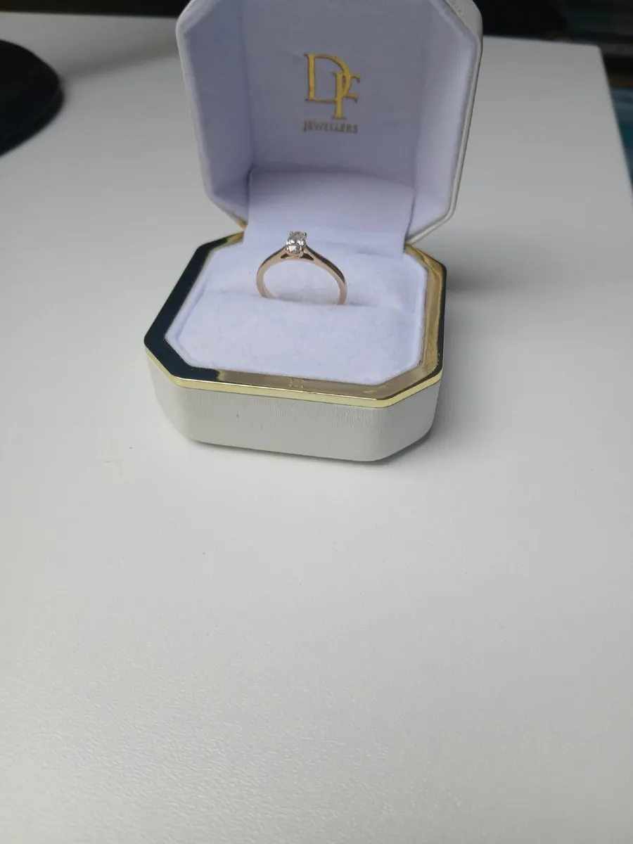 Engagement ring 18k gold - Image 1