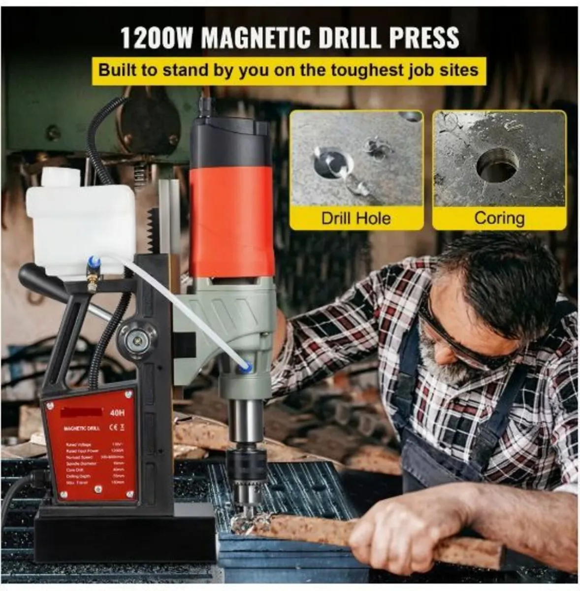 Magnetic Drill, 1200W 4 cm Boring Diameter - Image 3