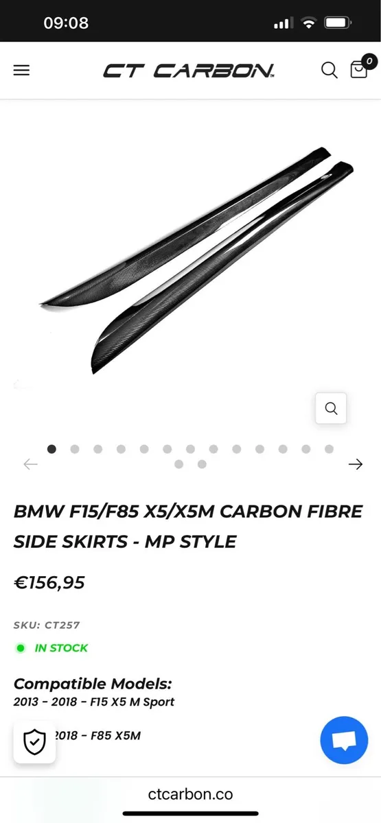 BMW CARBON FIBRE SIDE SKIRTS - Image 2