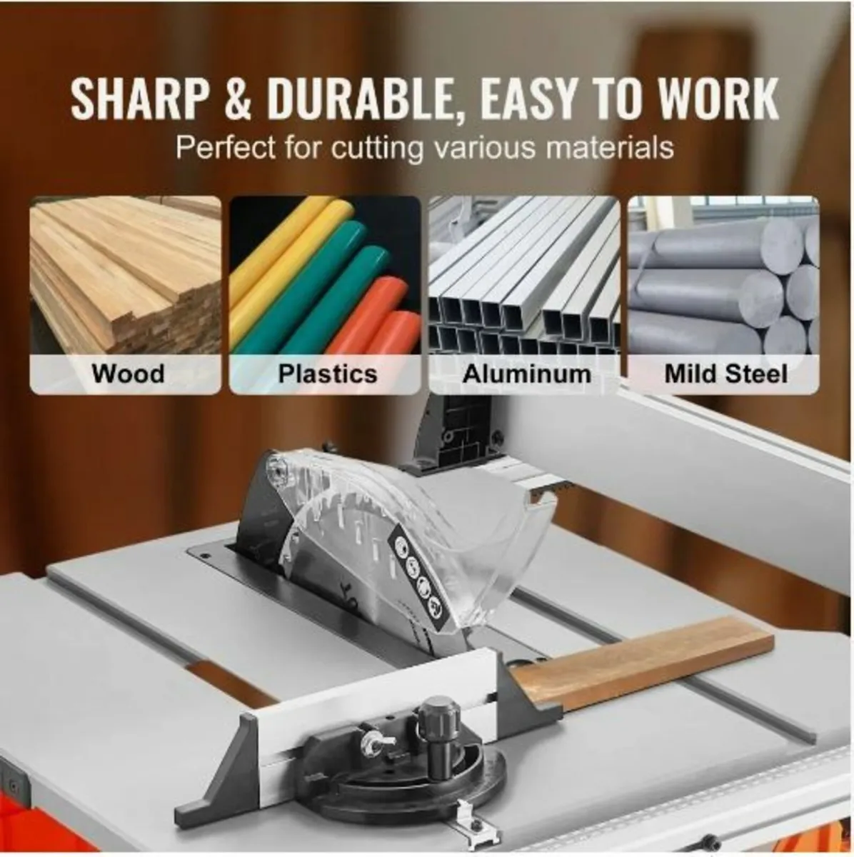 25.4 cm Table Saw Electric Cutting Machine - Image 3