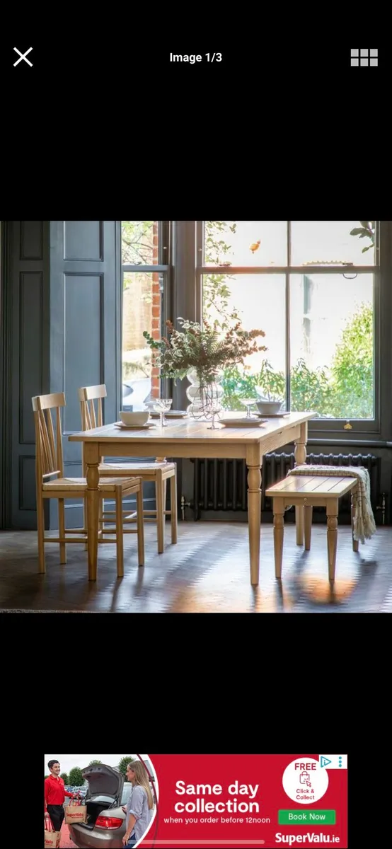 Extending Dining Table Set (New) - Image 1