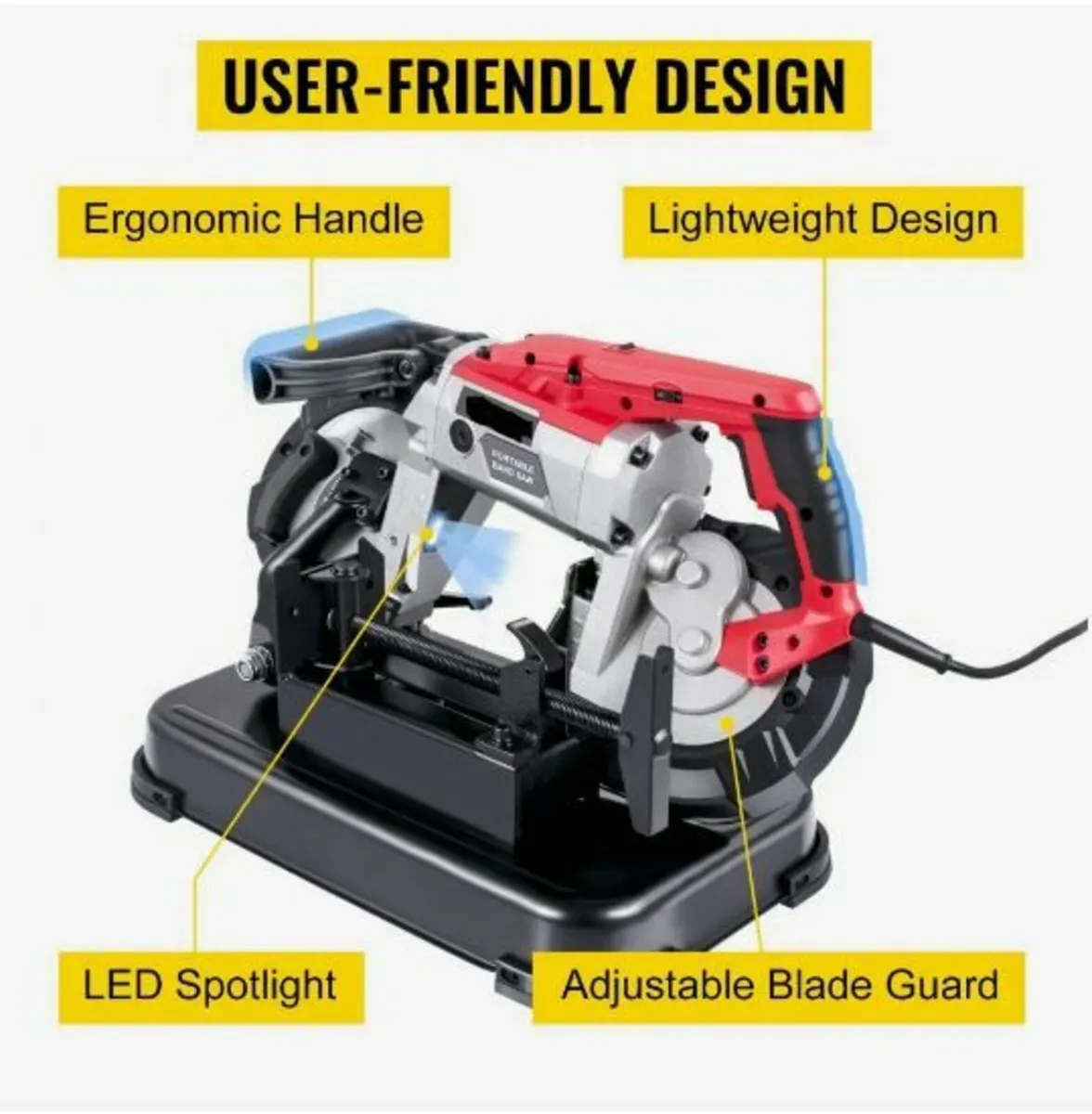 Portable Band Saw, with Removable Alloy Steel - Image 4