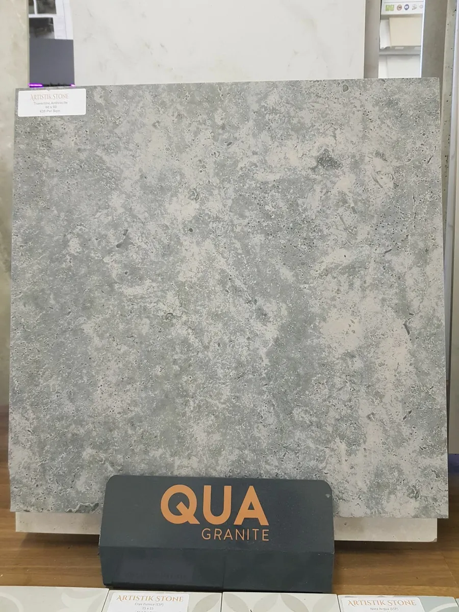 Porcelain Tiles - Travertine Anthracite 60*60 - Image 4