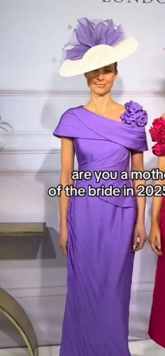 mother of bride/ groom dress and hat - Image 1