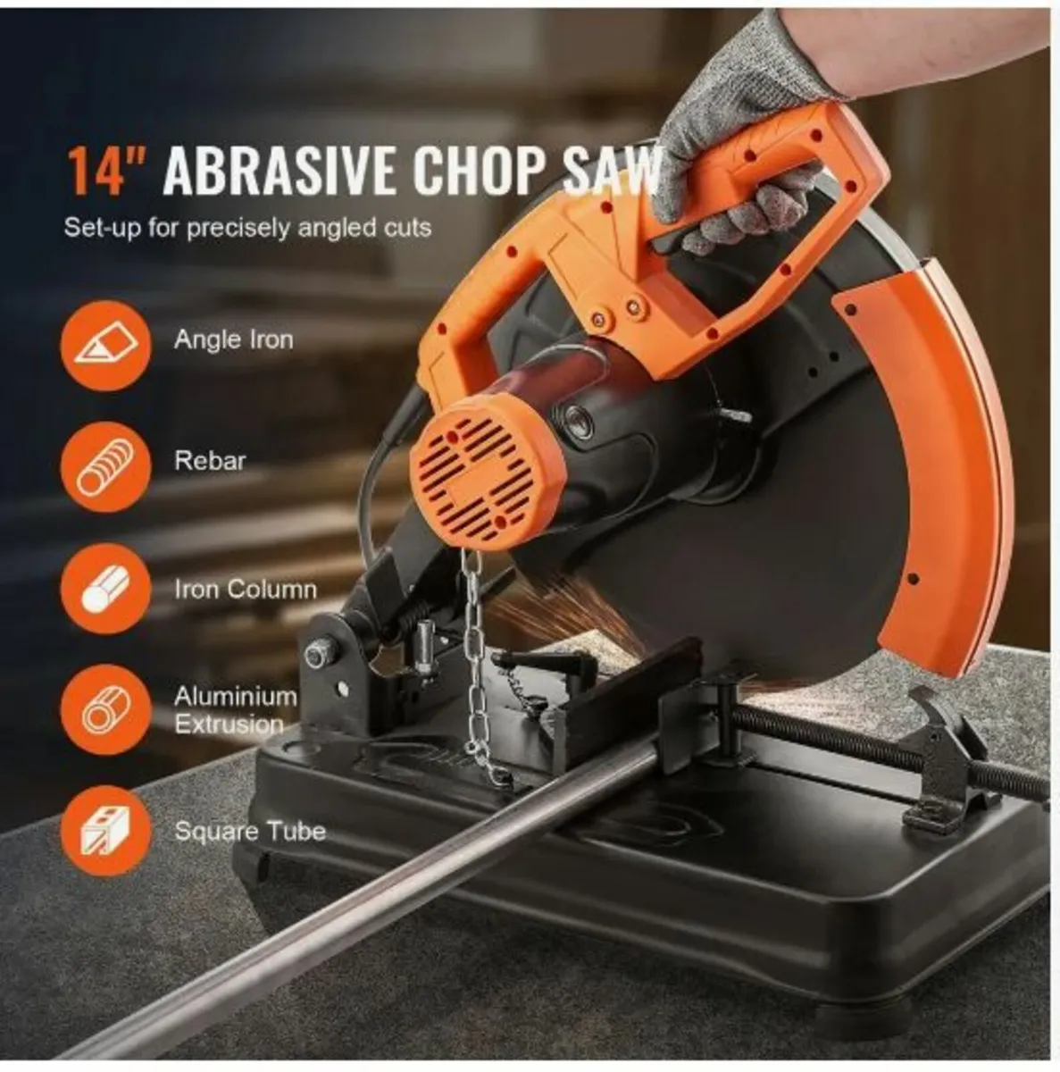 Abrasive Chop Saw 14in Mitering Chop Saw - Image 3
