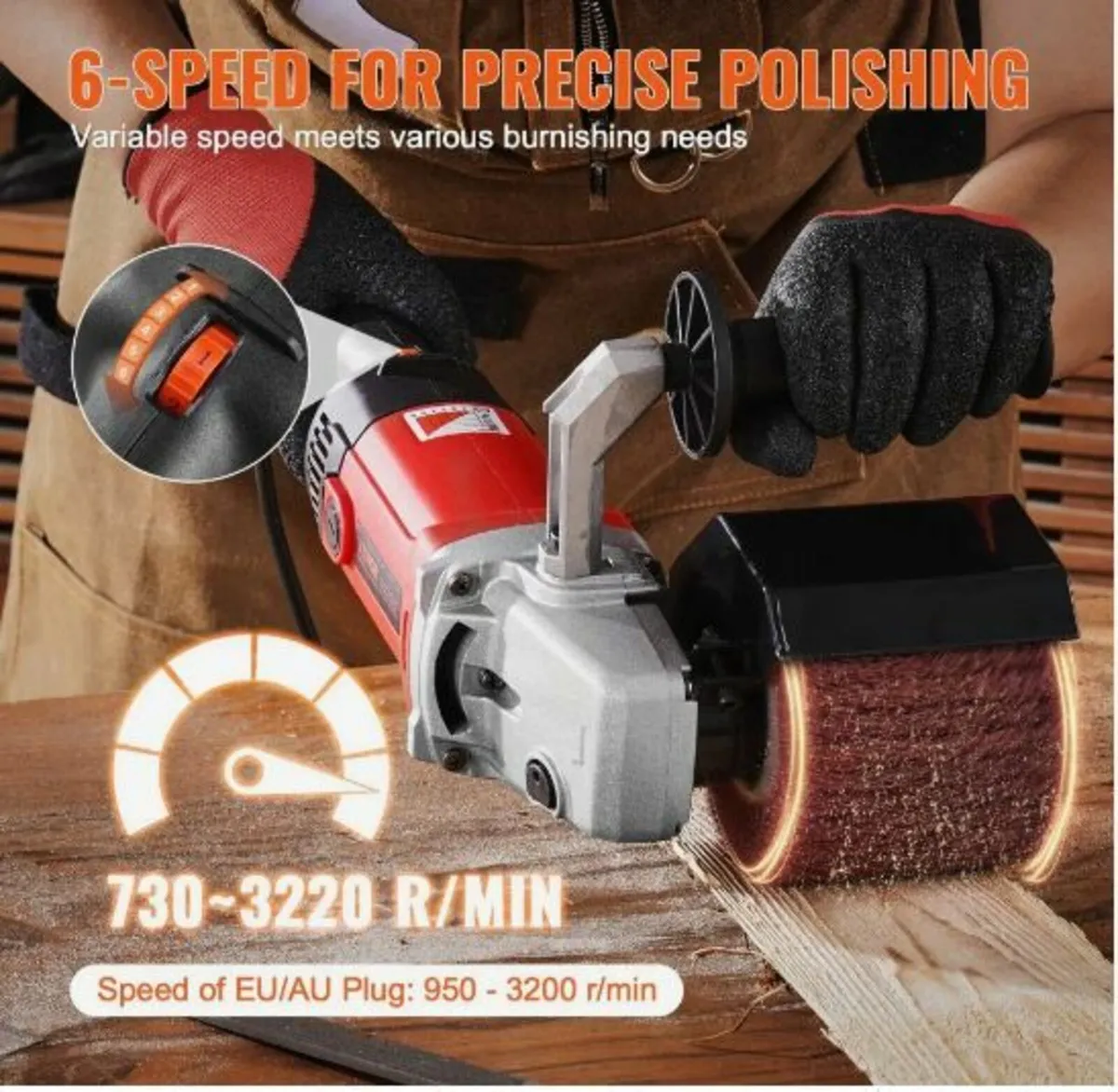 Burnishing Polishing Machine 1200W 6-Speed - Image 4