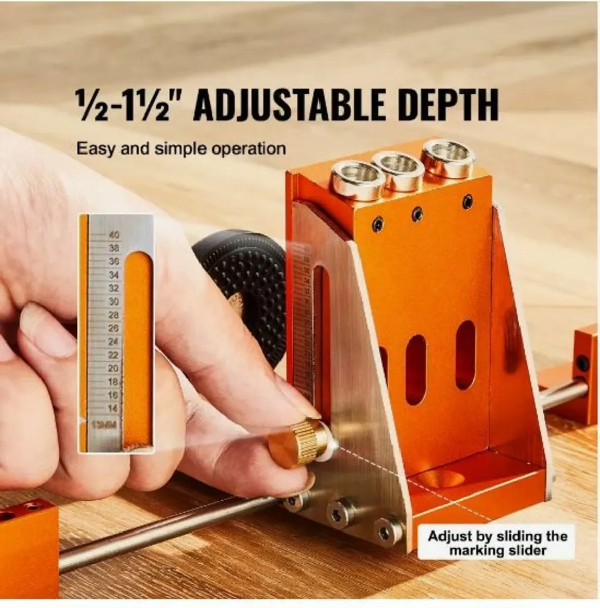 Pocket Hole Jig Kit, 34 Pcs Pocket Hole - Image 2