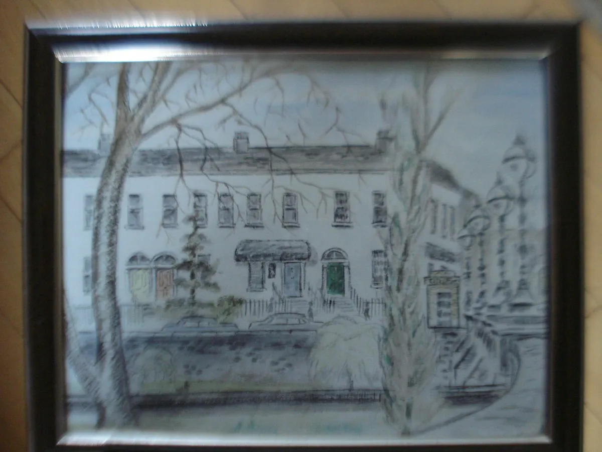 BALLSBRIDGE TERRACE,DUBLIN 4 FRAMED PRINT. - Image 1