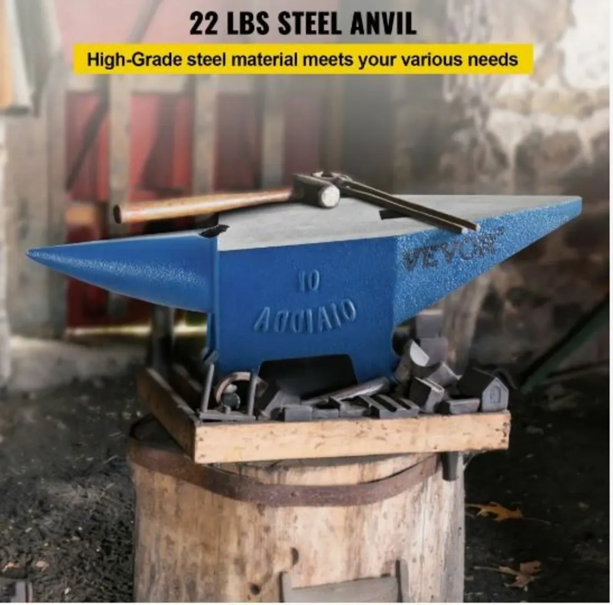 22lb Blacksmith Anvil Steel Anvil 10kg Solid Heat - Image 3