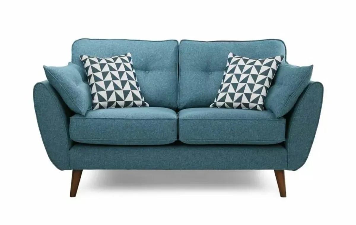 DFS French Connection Zinc Sofas 4 + 2 Seater - Image 2