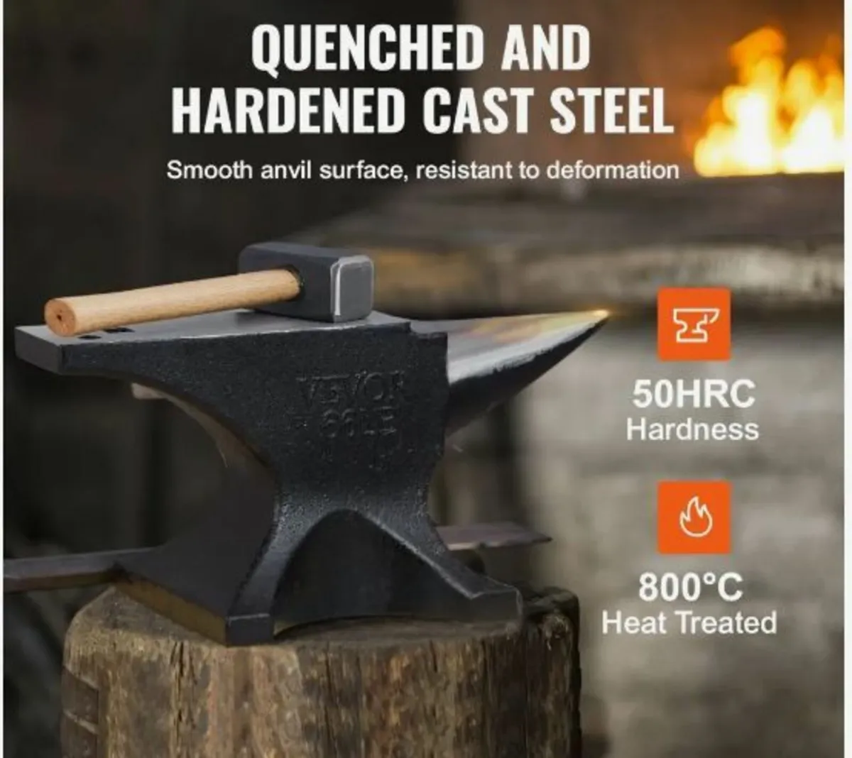 Single Horn Anvil, 29.9 kg Cast Steel - Image 3