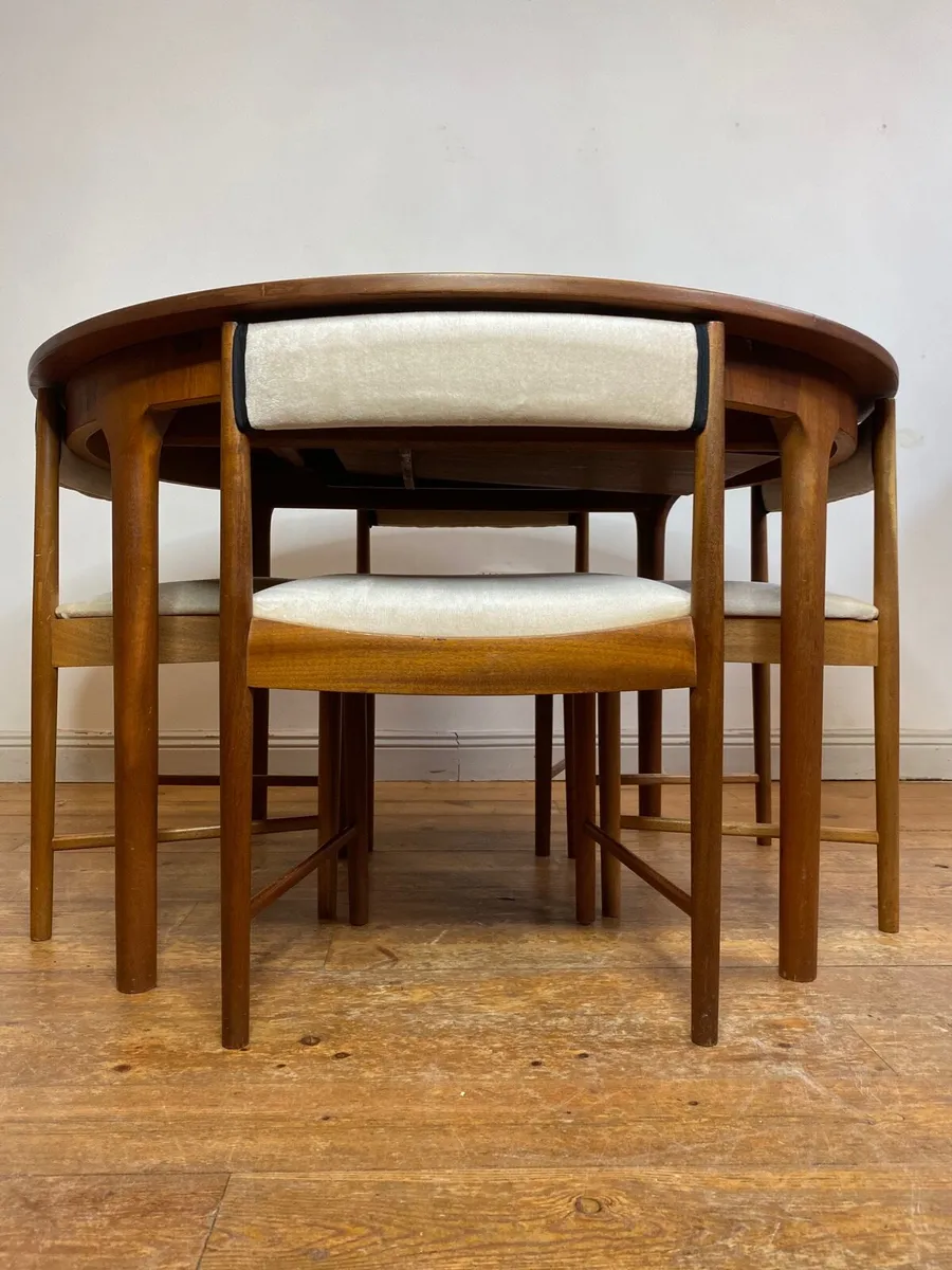Mid Century McIntosh Table & Chairs - Image 1
