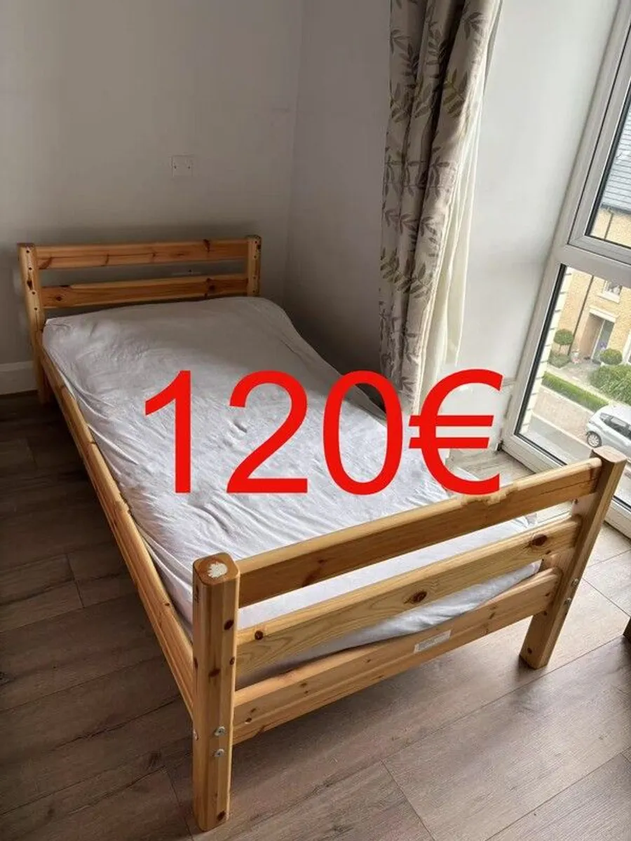 second hand beds, mattress in excellent condition - Image 2